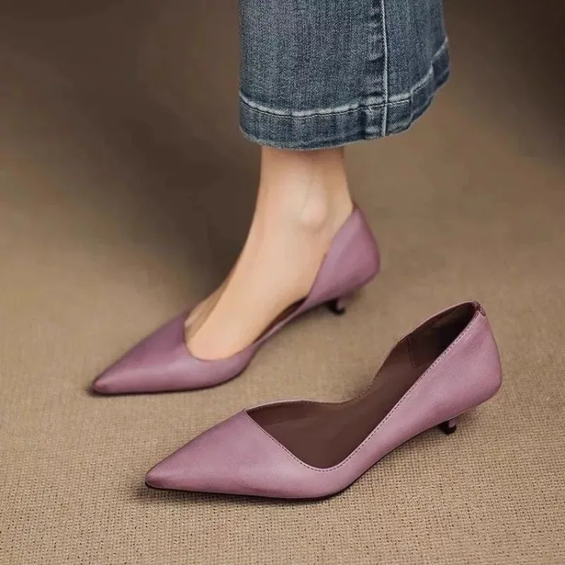 Women'S Fashion Shoes - حذاء نسائي بكعب ستيليتو بمقدمة مدببة،