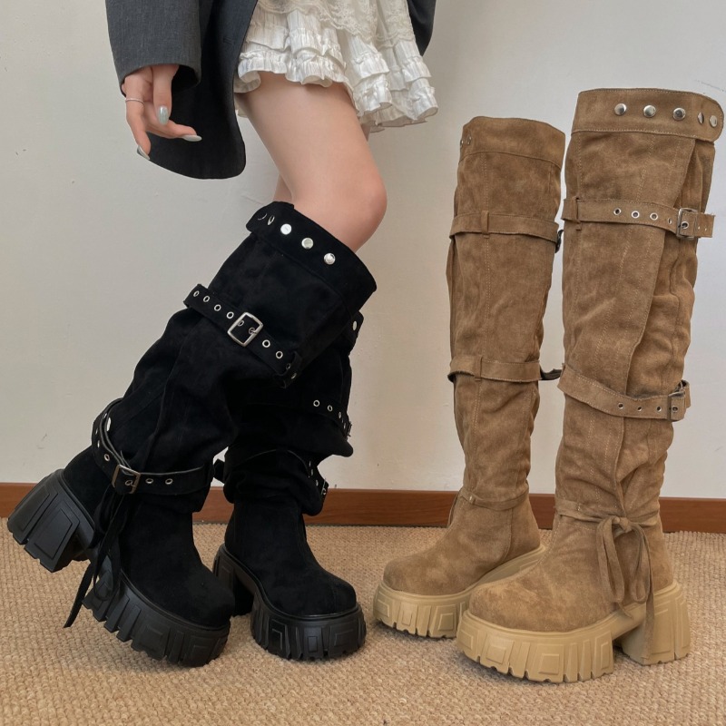 أحذية نسائية طويلة حتى الركبة  - مراجعة Women'S Fashion Knee High Boots وسعره