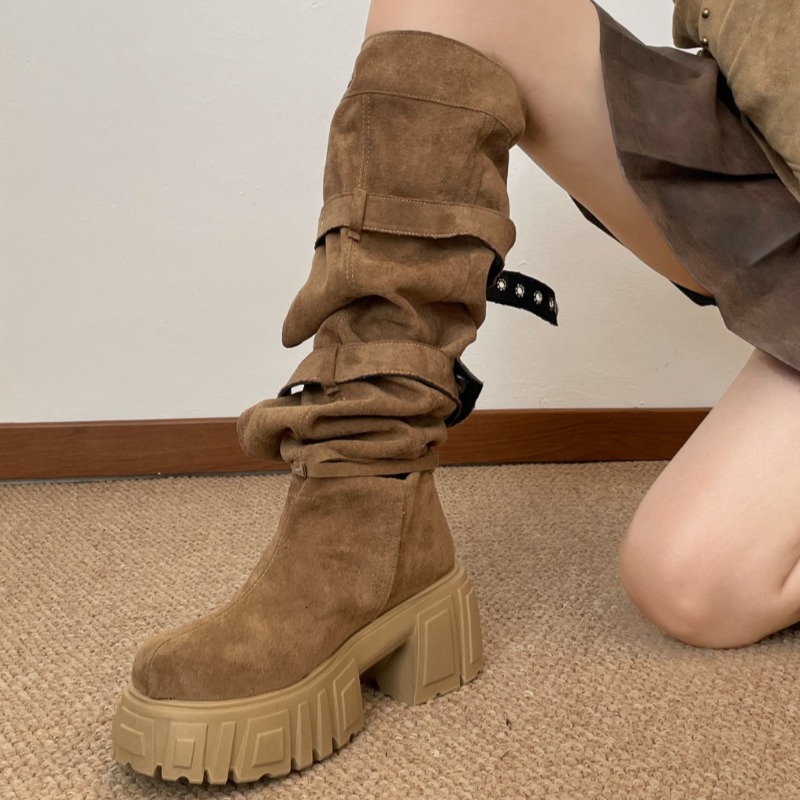 أحذية نسائية طويلة حتى الركبة  - مراجعة Women'S Fashion Knee High Boots وسعره