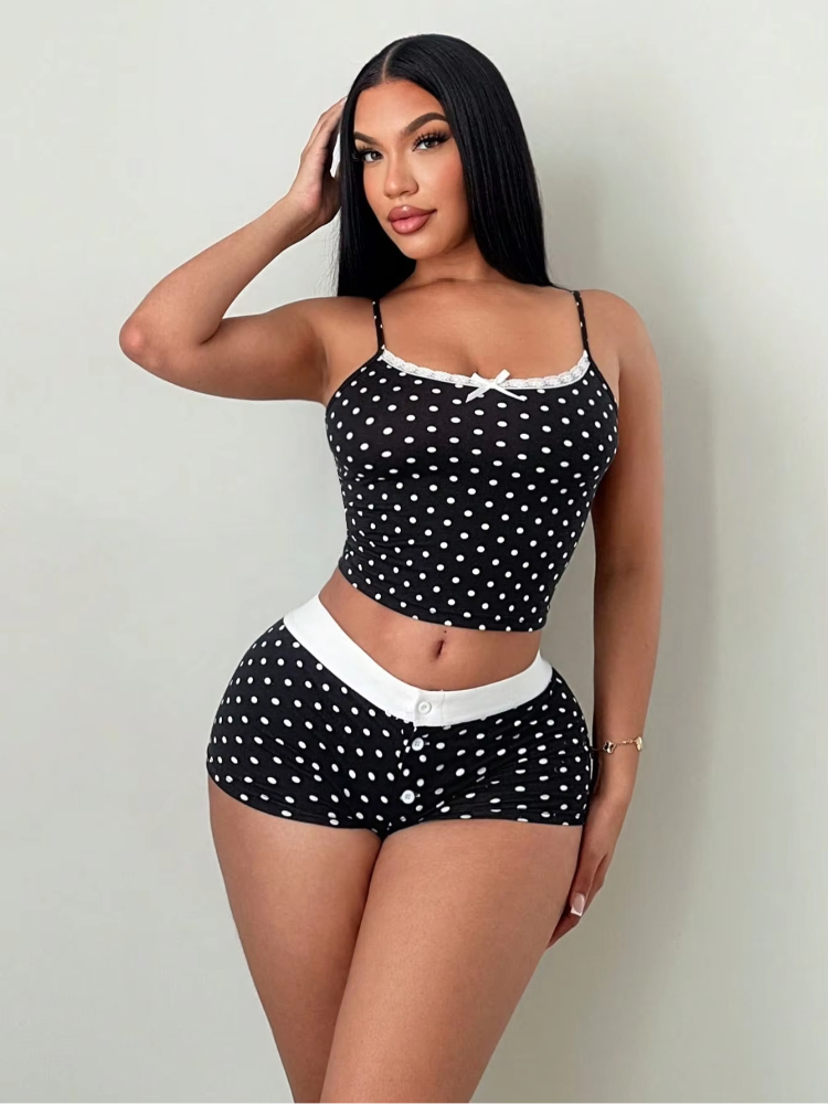 طقم قطعتين بناتي بتصميم أمريكي - مراجعة Women'S Fashion Vest Tops وسعره