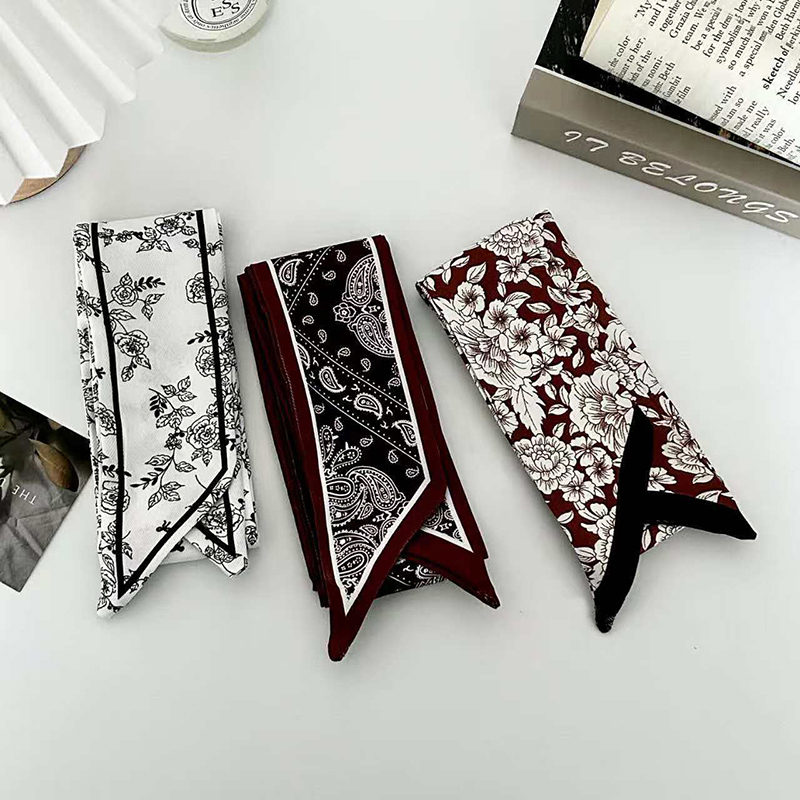 وشاح حريري نسائي فاخر وعصري، ش - مراجعة Women Fashion Necktie وسعره